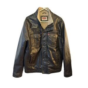 Levi's Black Leather Jacket